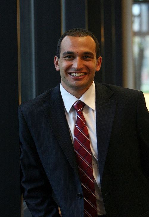 Steve Griffin/The Salt Lake Tribune


Mustapha El Akkari is the new student body president at BYU-Hawaii. He is the school's first non-Mormon president and a Muslim. He is photographed here at Nu Skin in Provo, Utah, Wednesday April 18, 2012.