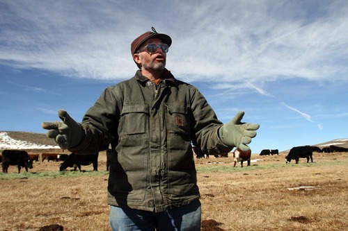 Rick Egan  | The Salt Lake Tribune 

Wyoming rancher Albert Sommers discusses the sage grouse at his ranch, near Pinedale, Wyo., Wednesday, March 22, 2012.