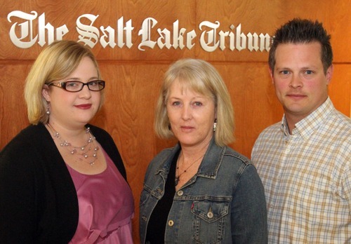 Rick Egan  | The Salt Lake Tribune
Tribune reporters Melinda Rogers (left), Brooke Adams (middle), and Nate Carlisle (right) have been covering the Susan Powell case since the West Valley City woman disappeared from her home in 2009. They will be reviewing tip submissions to the Tribune's new 