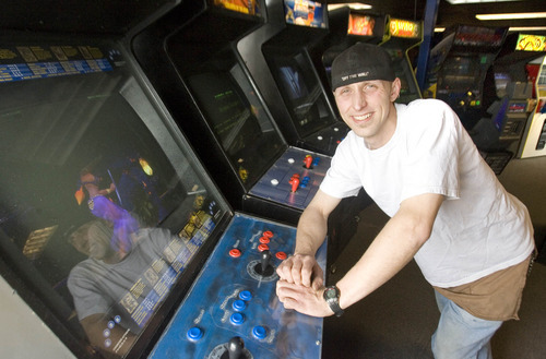 Paul Fraughton  |  The Salt Lake Tribune
Chris Wright's Atomic Arcade is filled with games from the glory days of video game arcades. Wright opened the arcade at 3939 S. Highland Drive in March. Enthusiasts of 