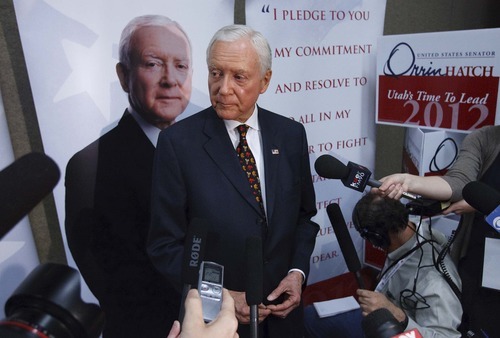 Leah Hogsten  |  Tribune file photo
 Sen. Orrin Hatch has agreed to one debate with challenger Dan Liljenquist before the June 26 Republican primary. The single head-to-head on KSL Radio has Liljenquist accusing Hatch of trying to dodge debates and depriving voters of valuable information on the race.