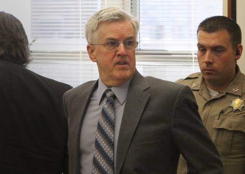 Rick Egan  | The Salt Lake Tribune 

Steve Powell appears in court for jury selection, in the Pierce County Superior Court, in Tacoma, Washington,  Monday, May 7, 2012.   Powell is the father-in-law of missing West Valley City woman Susan Powell. Judge Ronald E. Culpepper is presiding over the estimated eight-day trial on voyeurism and pornography charges.