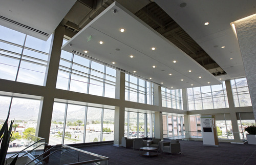 Francisco Kjolseth  |  The Salt Lake Tribune
The Utah Valley Convention Center officially opens May 12 as crews are busy putting the finishing touches on the new building in Provo on the corner of Freedom Blvd. and Center Street on Wednesday, May 9, 2012.