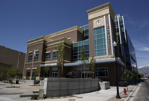 Francisco Kjolseth  |  The Salt Lake Tribune
The Utah Valley Convention Center officially opens May 12 as crews are busy putting the finishing touches on the new building in Provo on the corner of Freedom Blvd. and Center Street on Wednesday, May 9, 2012.