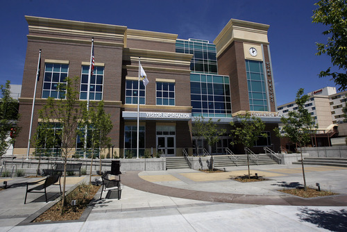 Francisco Kjolseth  |  The Salt Lake Tribune
The Utah Valley Convention Center officially opens May 12 as crews are busy putting the finishing touches on the new building in Provo on the corner of Freedom Blvd. and Center Street on Wednesday, May 9, 2012.