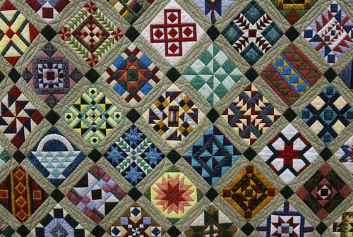 Scott Sommerdorf  |  The Salt Lake Tribune             
A detail from the quilt 