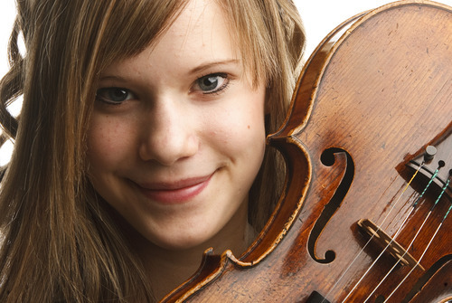 Leah Hogsten  |  The Salt Lake Tribune
Violinist Aubree Oliverson, 13, will be performing as a guest soloist with the upcoming Utah Symphony All Star Concert.