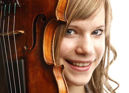 Leah Hogsten  |  The Salt Lake Tribune
Violinist Aubree Oliverson, 13,  will be performing as a guest soloist with the upcoming Utah Symphony All Star Concert.