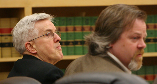 Steve Griffin/The Salt Lake Tribune


Steve Powell, left,  sits with his attorney Travis Currie in Judge Ronald E. Culpepper's courtroom in the Pierce County Superior Court in Tacoma, Washington Wednesday May 16, 2012. He was brought into court to listen to a question from the jury, who is deliberating the case.