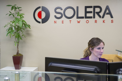 Trent Nelson  |  The Salt Lake Tribune
Nichole Raybould, office manager at Solera Networks Inc., Friday, May 18, 2012 in South Jordan, Utah. The pace of job creation slowed last month but not at Solera, who hired 28 employees last year and aims to hire another 54 this year.