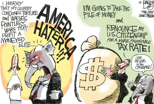 Pat Bagley cartoon for Wednesday, May 23, 2012.