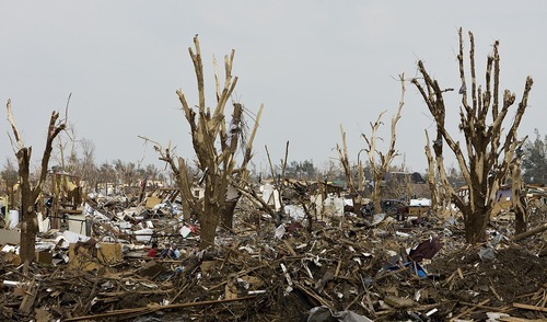 Djamila Grossman  |  The Salt Lake Tribune

A view of the destruction following the recent tornado in Joplin, Missouri, on Wednesday, June 1, 2011.