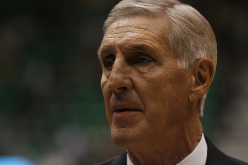 Tribune file photo
Former Utah Jazz coach Jerry Sloan, seen here in a 2010 game, is interested in returning to the NBA, he tells The Tribune.