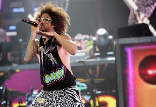 Kim Raff | The Salt Lake Tribune
LMFAO performs at the Maverick Center in West Valley City, Utah on May 30, 2012.