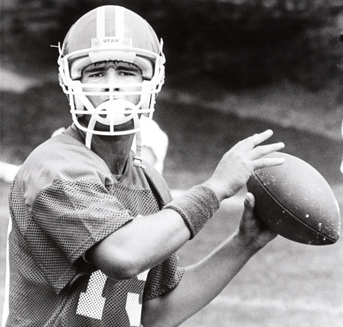 Tribune File Photo 
Utah quarterback 
Scott Mitchel is pictured in this 1988 photo.