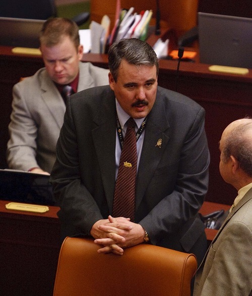 Trent Nelson  |  Tribune file photo
Utah Rep. Lee Perry is one of two Republican state lawmakers lumped into one district by the Legislature. He faces fellow freshman lawmaker Brad Galvez in a June 26 primary.