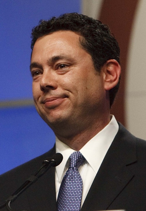 Leah Hogsten  |  The Salt Lake Tribune
Rep. Jason Chaffetz usually hooks up to wireless Internet service during his flights back to Utah to get some more work done.