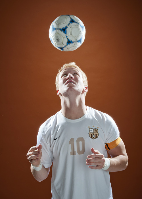 Michael Mangum  |  Special to The Salt Lake Tribune

Davis senior midfielder John Taylor is shown in studio on Monday, May 28, 2012. Taylor was selected as the Tribune 5A boys soccer MVP.