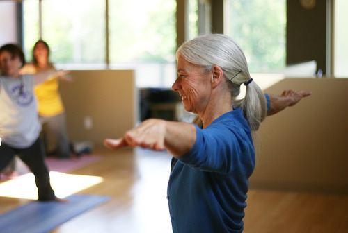 Kim Raff | The Salt Lake Tribune
Charlotte Bell, who has taught yoga in Utah for 30 years, has written 