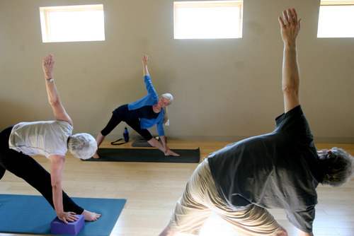 Kim Raff | The Salt Lake Tribune
Yes, Charlotte Bell used to think that the world would be a better place if everyone did yoga and meditated. Now, she says, she realizes that was 