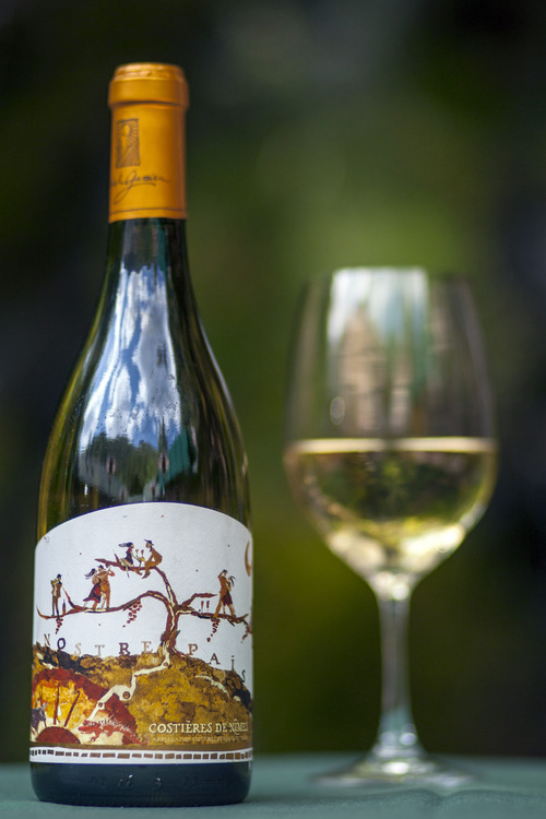 Chris Detrick  |  The Salt Lake Tribune
A glass of 2010 Michel Gassier Costieres de Nimes Nostre Pais White at Log Haven in Millcreek Canyon.