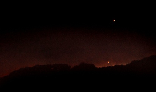 Rick Egan  | The Salt Lake Tribune 

Flames light up the sky in the hills above Centerville, Monday, June 11, 2012.