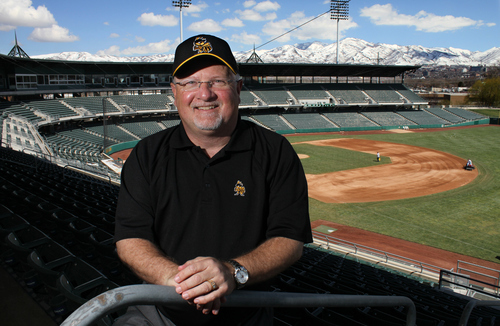 Rick Egan   |  The Salt Lake Tribune

Bees general manager Marc Amicone, at Spring Mobile Ball Park,  Wednesday, April 7, 2010.