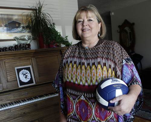 Al Hartmann  |  The Salt Lake Tribune
Karen Lamb was BYU's first female scholarship athlete where she played volleyball.  She helped usher in the Title IX era at the university. She went on to a long coaching career and still runs camps in New Mexico, Arizona and Texas.