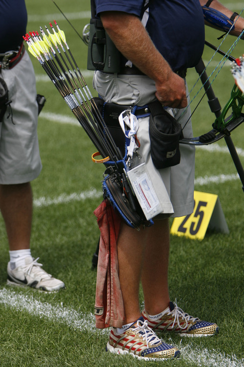 Francisco Kjolseth  |  Tribune file photo
The U.S. team practices in Ogden for the 2011 Archery World Cup. This year's World Cup competition wraps up in Ogden on Friday, Saturday and Sunday.