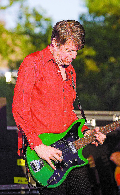 Paul Fraughton | Salt Lake Tribune
Nels Cline performs with Wilco at the Red Butte Gardens Amphitheatre
 Monday, June 25, 2012