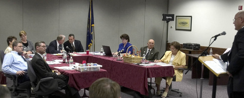 Tribune file photo | 
West Vvalley City coucil members listened to a presentation by police chief Thayle 