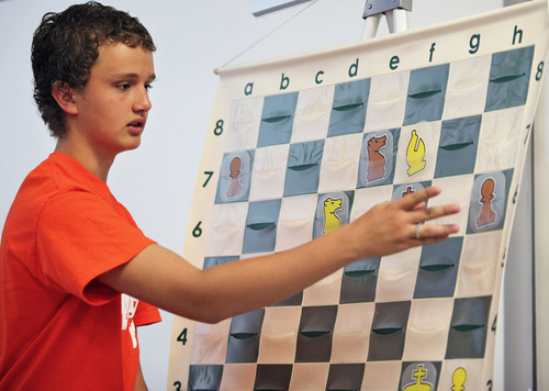Lennie Mahler  |  The Salt Lake Tribune
Kayden Troff, 14, of West Jordan, is the No. 1 U.S. chess player for his age group. Troff will train with World Chess Champion Garry Kasparov.