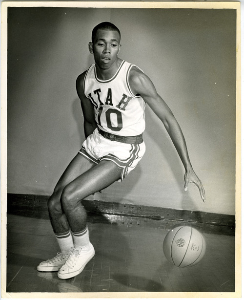 Tribune File Photo Mervin Jackson in University of Utah basketball uniform. Feb. 5, 1968