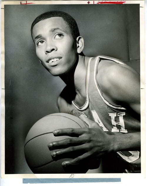 Tribune File Photo Mervin Jackson in University of Utah basketball uniform. Feb. 15, 1968.