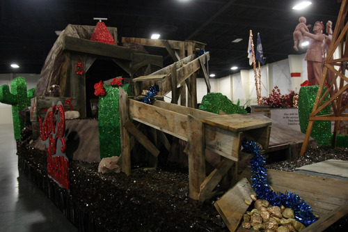 Chris Detrick  |  The Salt Lake Tribune
Days of '47 Parade floats on display at the South Towne Expo Center in Sandy Saturday July 14, 2012.