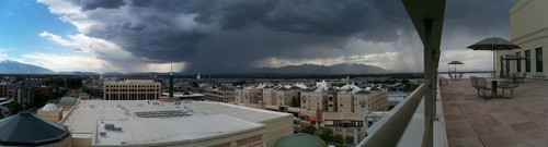 Mark Hansen | The Salt Lake Tribune
Photo of the storm rolling in over Salt Lake City Monday July 16, 2012.