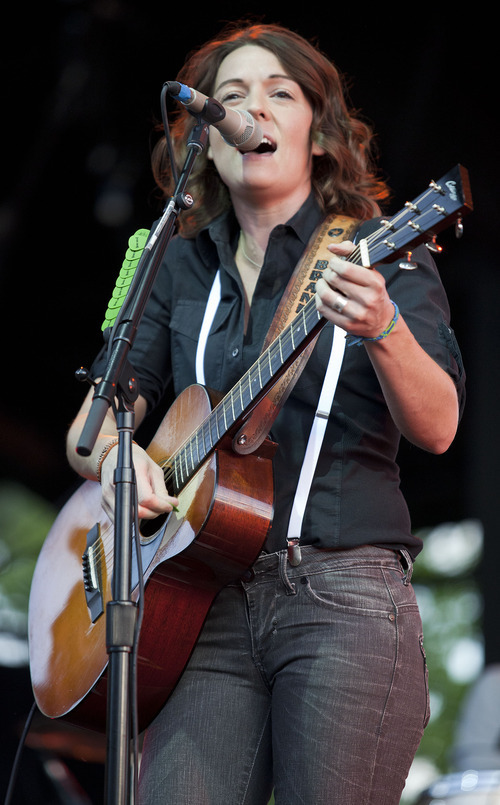 Lennie Mahler  |  The Salt Lake Tribune
Brandi Carlile performs in a sold-out show at Red Butte Garden in Salt Lake City on Sunday, July 15, 2012.