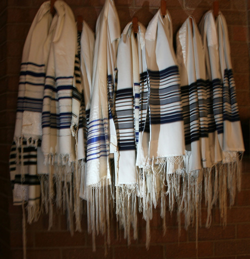 Steve Griffin | The Salt Lake Tribune


Tallitot hang on hooks at Congregation Kol Ami in Salt Lake City on Monday July 9, 2012. The prayer shawls are shared with the congregation.