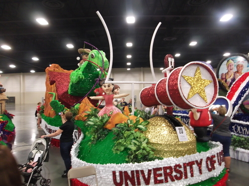 Sciences, arts, sports - everything about the University of Utah's float in the Days of '47 Parade shouts 
