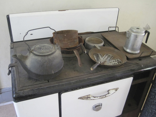 Tom Wharton | The Salt Lake Tribune
An old stove inside Garr Ranch house.