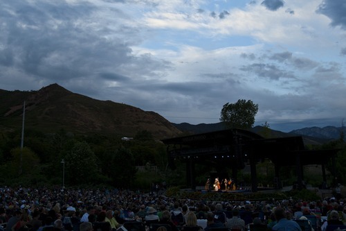 Chris Detrick  |  The Salt Lake Tribune
Steve Martin and The Steep Canyon Rangers perform 