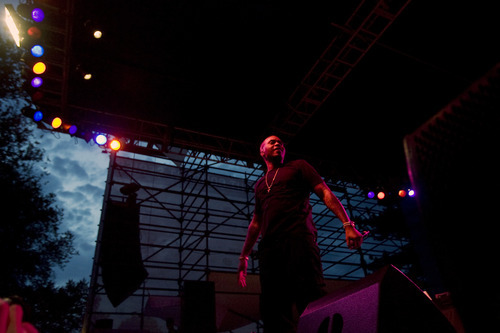Kim Raff | The Salt Lake Tribune
Nas performs during the Twilight Concert Series at Pioneer Park in Salt Lake City, Utah on July 19, 2012.