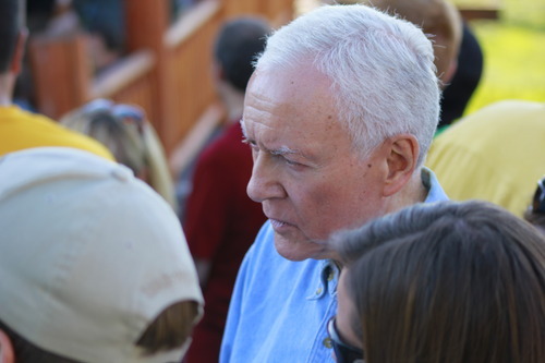 Utah Sen. Orrin Hatch is seen at the Rocky Mountain Conservatives barbecue held at Greg Peterson's cabin near Heber on July 1, 2011.
