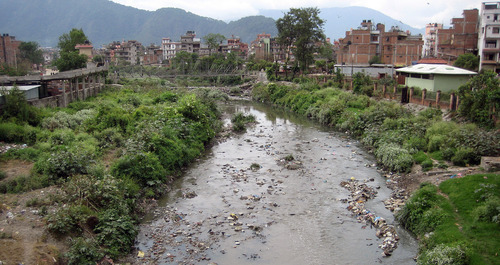 Tony Semerad | The Salt Lake Tribune

A stretch of the heavily polluted Bishnumati River flowing through Nepal's capital, Kathmandu. Rivers through the ancient city ran clean enough to drink less than 35 years ago, according to Kathmandu residents. With a lack of robust urban planning, massive in-migration from rural areas driven by the effects of climate change on rural farming has led to overcrowding, while creating a host of sanitiation problems. One study recently ranked Kathmandu among the world's 10 dirtiest cities. Nepal is coping on several fronts with the effects of rising temperatures, receding glaciers in the Himalayas and widely variable monsoonal rainfalls.  A U.S.-funded study involving Utah State University is gathering and analyzing data to better understand those trends.