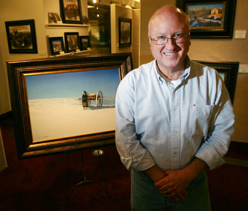Steve Griffin | The Salt Lake Tribune


Al Rounds with his painting 
