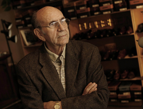 Tribune file photo
Richard Wirick, 82, who owned the Oxford Shop Shoe Store, at 65 W. 100 South, since 1951, died Tuesday, Feb. 21, 2012, after being run over by a Utah Transit Authority bus.