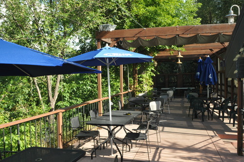 Bobby Robertson  |  For the Salt Lake Tribune
The outdoor patio and dining area at The Veranda in Murray.