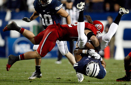 Tribune file photo
There will be no football games in 2014, 2015 between longtime rivals Utah and BYU.