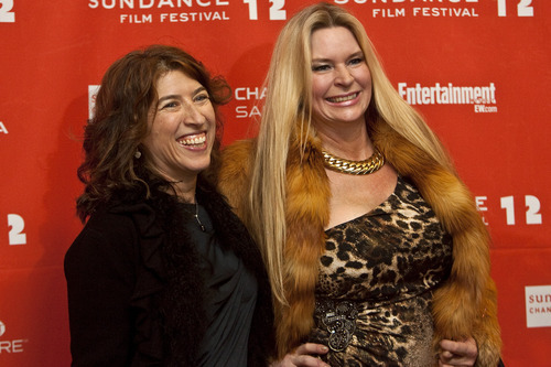 Chris Detrick  |  The Salt Lake Tribune
Director Lauren Greenfield and Jacqueline Siegel pose for pictures before the world premiere of 