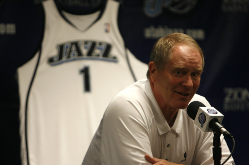 Chris Detrick  |  The Salt Lake Tribune

Jazz general manager Kevin O'Connor talks to the press during the NBA draft at the Jazz practice facility on June 26, 2008.